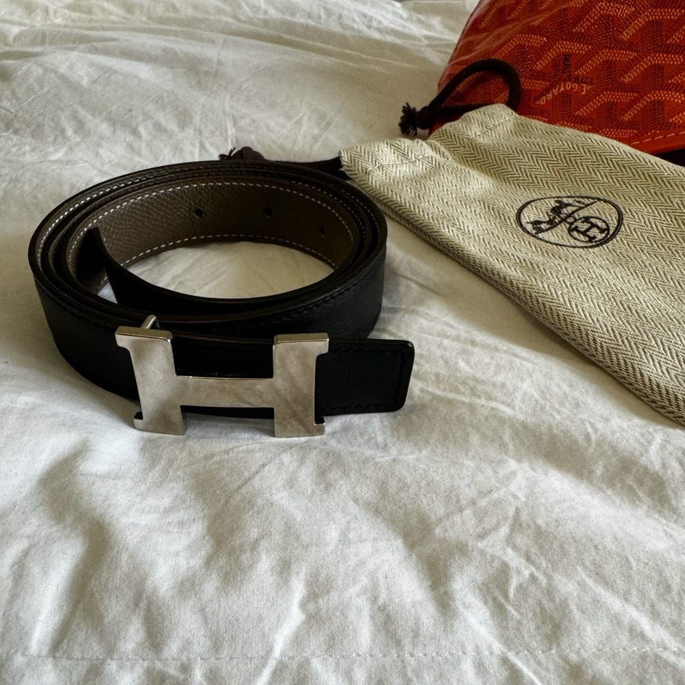 Hermes mini Constance belt reversible calfskin 24mm